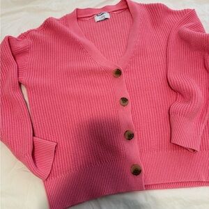 Old Navy Pink Button-Up Cardigan
